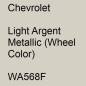 Preview: Chevrolet, Light Argent Metallic (Wheel Color), WA568F.